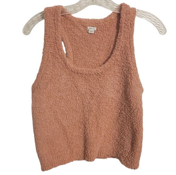 Aerie Urban Outfitters | Women's Textured Tank Top in Pink/Peach (Size Medium) - Picture 1 of 9